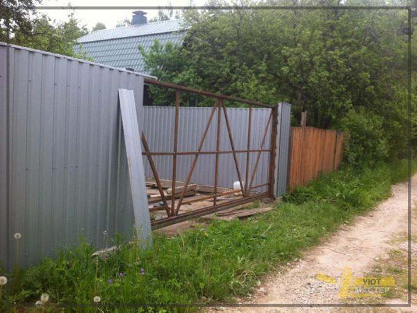 Забор из профнастила 50 пм