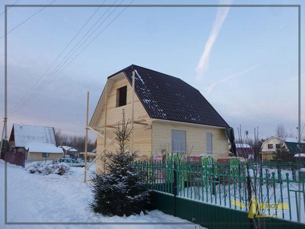 Дом с мансардой 42 м2