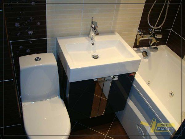 Ремонт ванной под ключ 3,5 м2